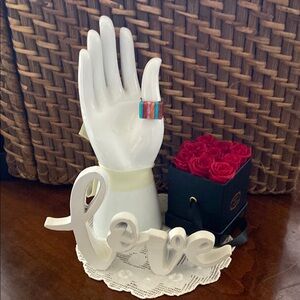 Colorful 925 oyster sterling turquoise band ring